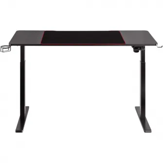 Birou Gaming Electric Serioux Elysium, RGB, 140x60x73 cm, Negru