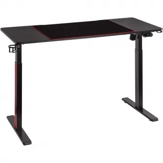 Birou Gaming Electric Serioux Elysium, RGB, 140x60x73 cm, Negru