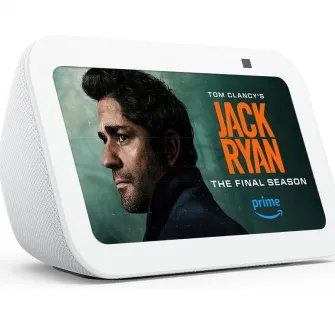 Boxa inteligenta Amazon Echo Show 5 2023 (3rd Gen), Display 5.5'', Camera 2 MP, Wi-Fi, Bluetooth, Alb