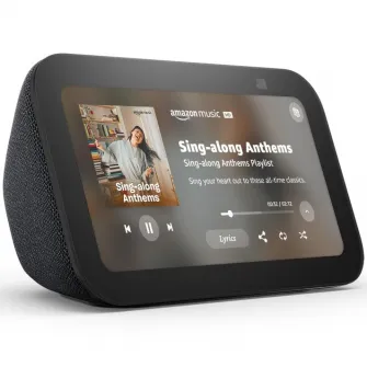 Boxa inteligenta Amazon Echo Show 5 2023 (3rd Gen), Display 5.5'', Camera 2 MP, Wi-Fi, Bluetooth, Negru