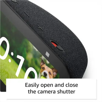 Boxa inteligenta Amazon Echo Show 5 2023 (3rd Gen), Display 5.5'', Camera 2 MP, Wi-Fi, Bluetooth, Negru