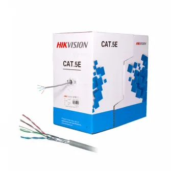 Cablu de retea, UTP, cat 5E, DS-1LN5E-E/E, rola, lungime 305m, diametru 0.82A±0.04mm, culoare gri, Hikvision