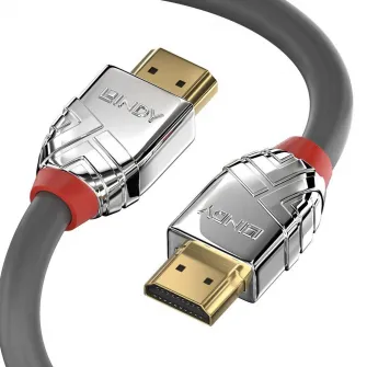 Cablu Lindy LY-37876, HDMI 2.0, Crom
