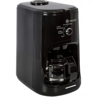 Cafetiera Heinner HCM-900RBK, 900 W, Rasnita incorporata, 0.6 L, Negru