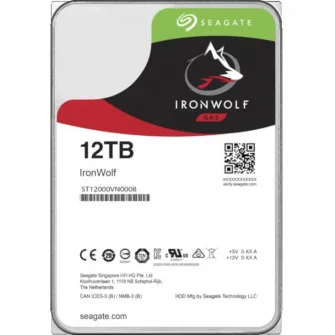 HDD Seagate IronWolf NAS 12TB, 7200rpm, 256MB cache, SATA-III