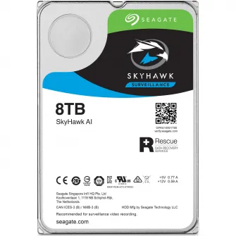 HDD Seagate® SkyHawk™ AI, 8TB, 256MB cache, SATA-III