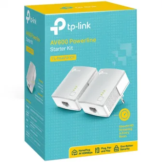 Kit Adaptor Powerline TP-LINK TL-PA4010, Ethernet 600Mbps, Ultra compact