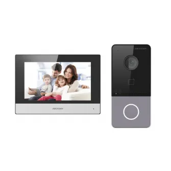 Kit videointercom IP Hikvision DS-KIS603-P(C) Flash 32 MB, memorie RAM 256MB, Indoor