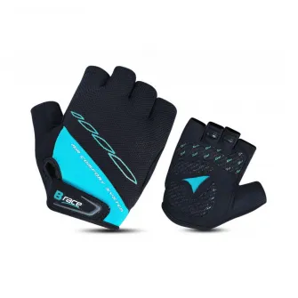 Manusi B-race cu gel negru/turcoaz, M
