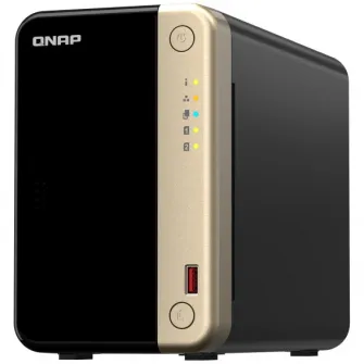 Network Attached Storage Qnap TS-264 cu procesor Intel® Celeron® N5095 2.9Ghz, 2-Bay, 8GB DDR4, 1 port 2.5G, 2 porturi USB 2.0, 2 porturi USB 3.2 Gen 2