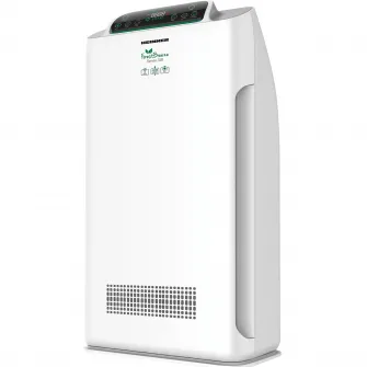 Purificator de aer Heinner HPA-318WIFI, CADR 318m³/h, 38 m², Control tactil cu display, Control WIFI, telecomanda, filtru HEPA H11, Generator ioni negativi, Senzor PM 2.5, Verde/Galben/Rosu