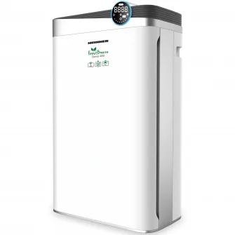 Purificator de aer Heinner HPA-488WIFI, CADR 488m³/h, 34~58m ², Control tactil cu display, Control WIFI, Telecomanda, Filtru HEPA H11, Generator ioni negativi, Senzor PM 2.5, Alb