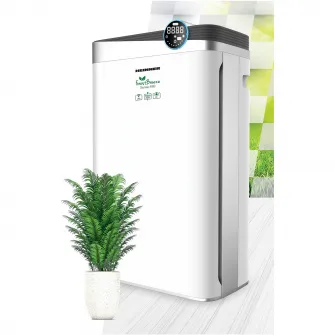 Purificator de aer Heinner HPA-488WIFI, CADR 488m³/h, 34~58m ², Control tactil cu display, Control WIFI, Telecomanda, Filtru HEPA H11, Generator ioni negativi, Senzor PM 2.5, Alb