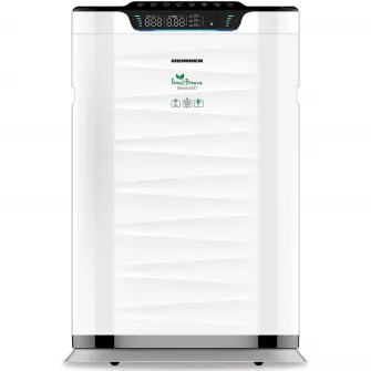 Purificator de aer Heinner HPA-600WIFI, CADR 600m³/h, 42~72m ², Control tactil cu display, Control WIFI, Telecomanda, Filtru HEPA H11, Generator ioni negativi, Senzor PM 2.5, Alb