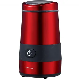 Rasnita electrica Heinner HCG-200RED, 200 W, 60 g, Interior Inox, Rosu