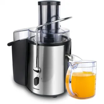 Storcator de fructe si legume Heinner XF-1000SS, 1000 W, Recipient suc 1 l, Recipient pulpa 2 l, 2 Viteze, Tub de alimentare 75 mm, Inox