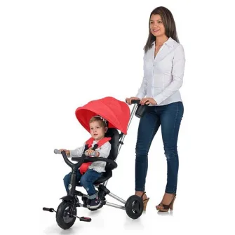 Bicicleta copii Qplay Nova Plus Rubber Red