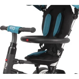 Bicicleta copii Qplay Rito Rubber Blue-Green