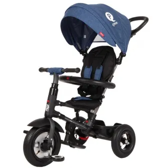 Bicicleta copii Qplay Rito Rubber Blue