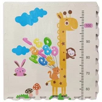 Covoras-puzzle 4Play Giraffe 61×61×4cm 4pcs
