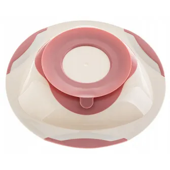 Farfurie cu ventuza Akuku A0525 Pink