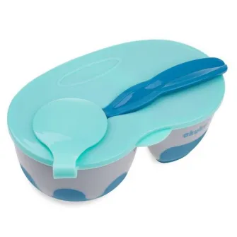 Farfurie din doua sectie Akuku A0303 Grey/Blue