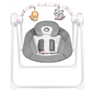Leagan pentru bebelusi Lionelo Ruben Stone Grey/Rose