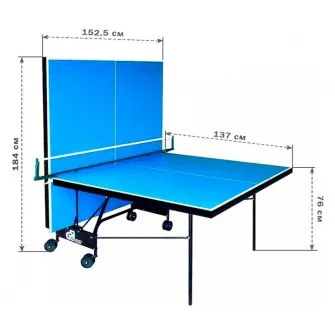 Masa de tenis GSI Sport Athletic Outdoor Alu Line Gt-2 Blue