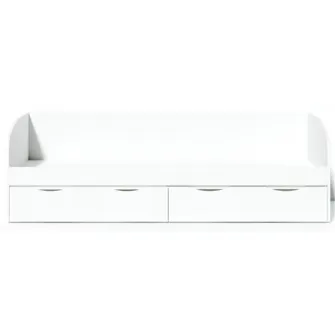 Pat copii Fabrik Home Spatio Alb Frasin 55x205x95cm