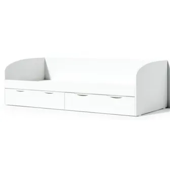 Pat copii Fabrik Home Spatio Alb Frasin 55x205x95cm