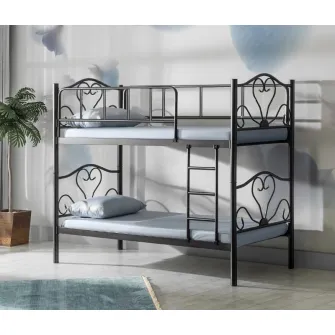 Pat supraetajat Evger R-50 90x200cm Black
