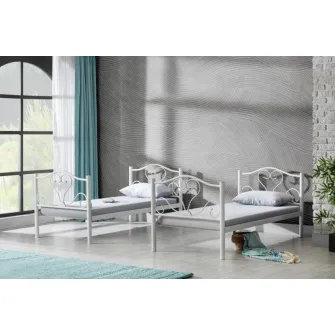 Pat supraetajat Evger R-50 90x200cm White