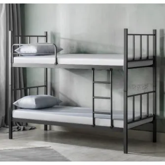 Pat supraetajat Evger R-90 90x200cm Black