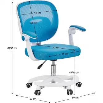 Scaun de birou Xenos Olaf Blue