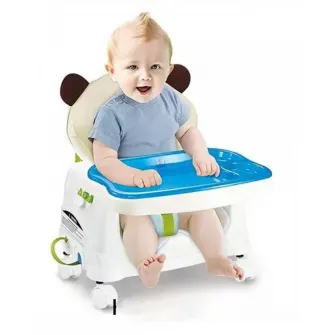 Scaun de masa 4Play HappyCuteBaby Jungle 3in1