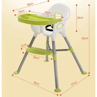 Scaun de masa 4Play Simple Green