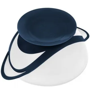Set bol cu lingura si capac Akuku A0503 White/Blue