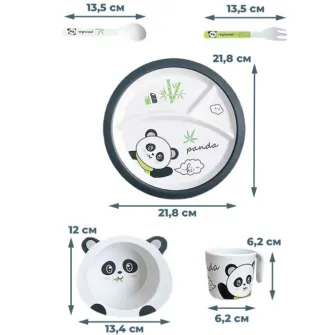 Set de hranire 4Play Panda 5pcs