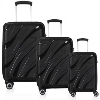 Set de valize CCS 5223 Set Black