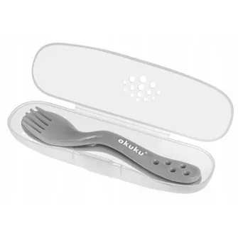 Set lingurita si furculita Akuku A0073 Grey