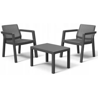 Set mobila de gradina Keter Emily Balcony Set Graphite