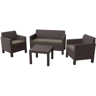 Set mobila de gradina Keter Orlando Set Brown