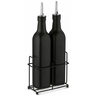 Set sticle pentru ulei si otet Tadar Black Matte 2pcs