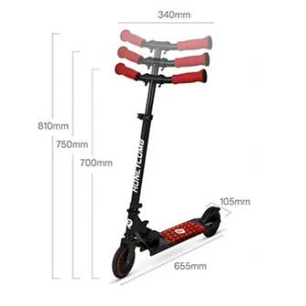 Trotineta Qplay Honeycomb Red