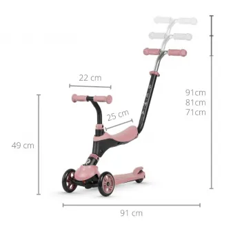 Trotineta Qplay Sema Pink