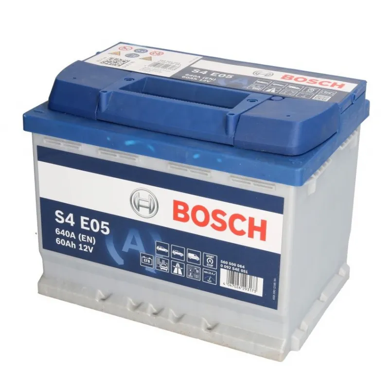 BOSCH 60AH 640A(EN) cleme 0 (242x175x190) S6 005 EFB(AGM-)