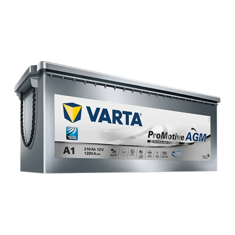 VARTA 210AH 1200A(EN) borne 3 (518x276x242) TE 088 AGM