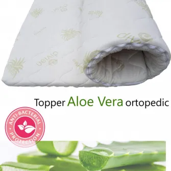 Aloe Vera Topper (SAVOR), 180*200 cm, inaltimea 5 cm, husa detasabila