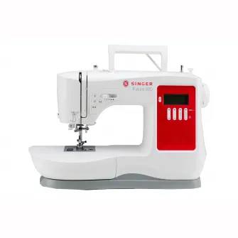 Masina de cusut Singer Futura 200, 8 modele butoniera, 200 cusaturi integrale, Ecran LCD