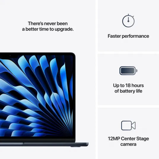 Apple MacBook Air 13, M4, 16GB, 256GB, Midnight